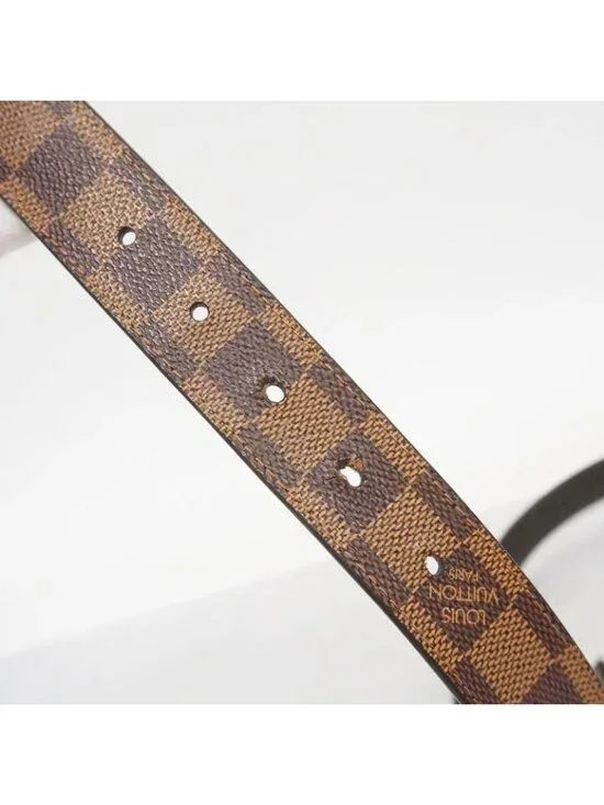 ★SOLD★ Louis Vuitton Belt Damier Ceinture Carre Ebene - Picture 3 of 9